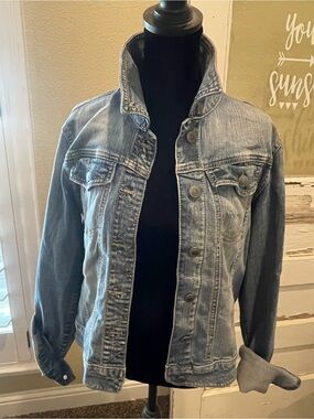 Light Blue Washed Denim Jacket - Women's Jean Jacket